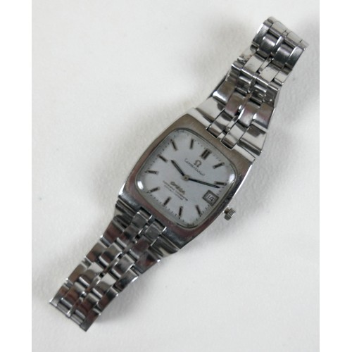 244 - A vintage Omega Constellation stainless steel gentleman's wristwatch, circa 1980s, model 168.044, ro... 