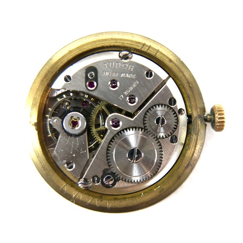 246 - A Tudor 9ct gold cased gentleman's wristwatch, with silvered dial, Tudor 17 rubies movement, Rolex c... 