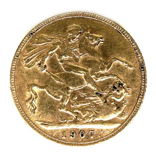 165 - An Edward VII gold sovereign, 1907.