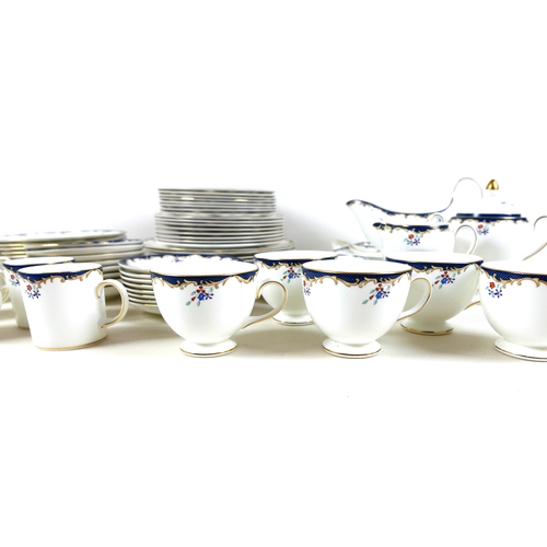 22 - A Wedgwood part dinner, tea and coffee service, decorated in the 'Chartley' pattern. (1 box)