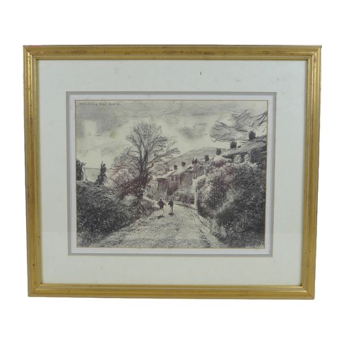 164 - Robert Littleford (b. 1945): two landscape drawings, comprising a picture of a church, pencil on pap... 