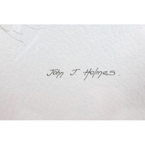 167 - John T Holmes (British, b.1937): Two wildlife pictures, 'Mallards Landing', watercolour, signed lowe... 