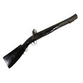 A 19th century flintlock blunderbuss or coaching gun, with flared muzzle, inscribed '1816' to plate,... 