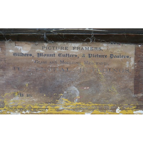 176 - British school (19th century): 'Sunderland Harbour' oil on canvas, unsigned but titled and dated ver... 