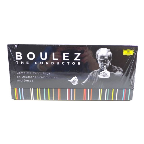 126 - Boulez The Conductor: Complete Recordings, 83 CDs plus 4 Blu-Ray discs, in presentation box, sealed.