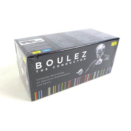 126 - Boulez The Conductor: Complete Recordings, 83 CDs plus 4 Blu-Ray discs, in presentation box, sealed.