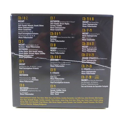 120 - Karl Bohm: Complete Decca & Philips recordings, 26 CD boxset with 4 Blu-Ray discs, sealed.