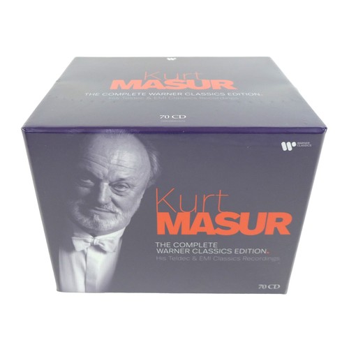 121 - Kurt Masur: The Complete Warner Classics Edition, a 70 CD boxset, sealed.