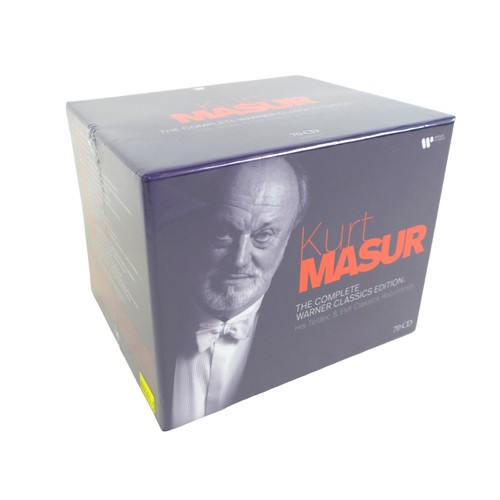 121 - Kurt Masur: The Complete Warner Classics Edition, a 70 CD boxset, sealed.