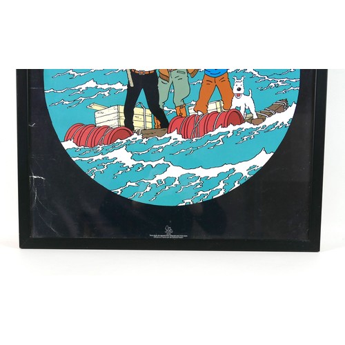 160 - A vintage French poster, Les Aventures de Tintin, Coke en Stock, published by Editions Hazan, Herge-... 