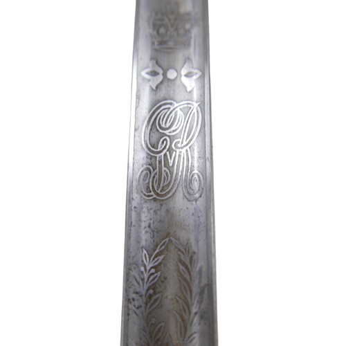 109 - A George V ceremonial dress sword, Clement Gray Sheffield, blade length 83cm, overall length 97cm, w... 