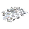 A Royal Worcester Evesham pattern part dinner service, with over sixty pieces, including a teapot, s... 