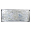 An Art Nouveau Keswick School of Industrial Arts copper inlaid metal tray, of rectangular form with ... 