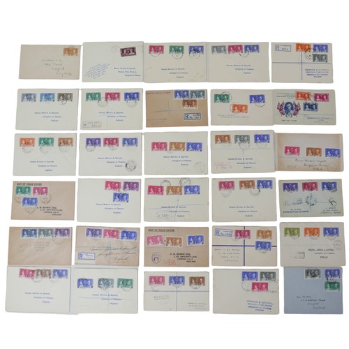 73 - A collection of world stamps, including a large collection of 1937 Coronation commonwealth omnibus i... 