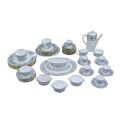 A part Royal Worcester Padua dinner service, with over fifty pieces, including a coffee pot, milk ju... 