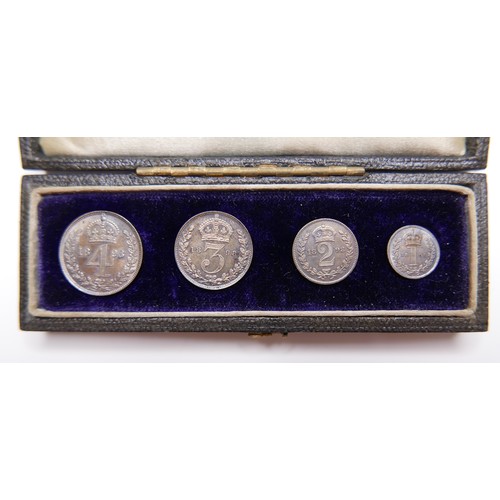 72 - A set of Victorian Maundy Money, comprising 1d, 2d, 3d, and 4d, minted 1, 2, 3 and 4, dated 1898 and... 