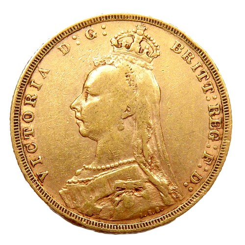 83 - A Victoria Jubilee head gold sovereign, 1892.