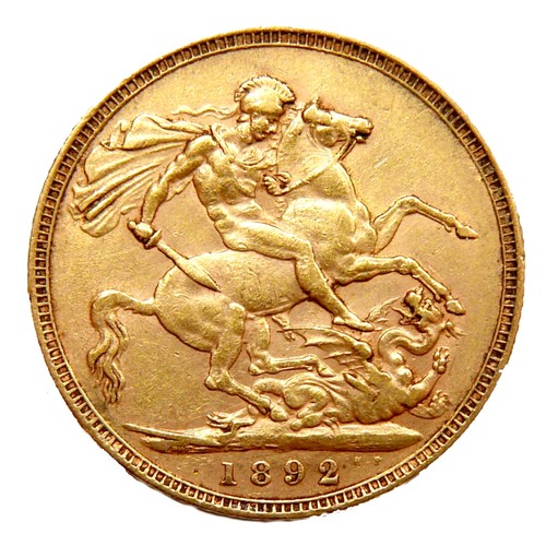 83 - A Victoria Jubilee head gold sovereign, 1892.