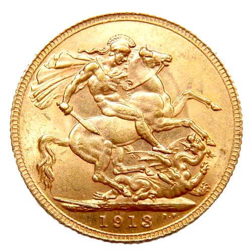 85 - A George V gold sovereign, 1913.