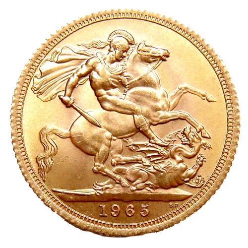 86 - An Elizabeth II gold sovereign, 1965.