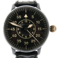 A German WWII Luftwaffe Type B Observers Watch or Beobachtungsuhr (B-Uhr), signed Laco, 22 Steine, c... 