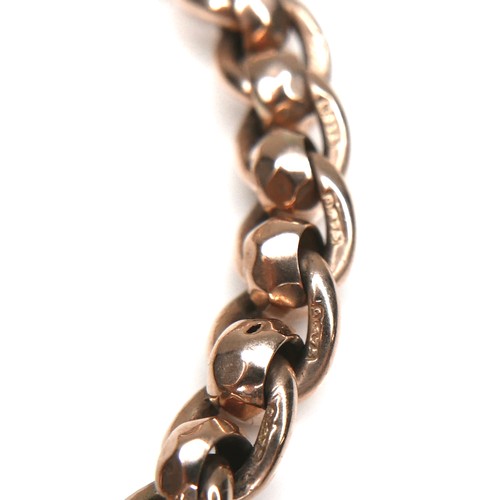 274 - A 9ct gold chain bracelet, with padlock clasp, 16.3g.