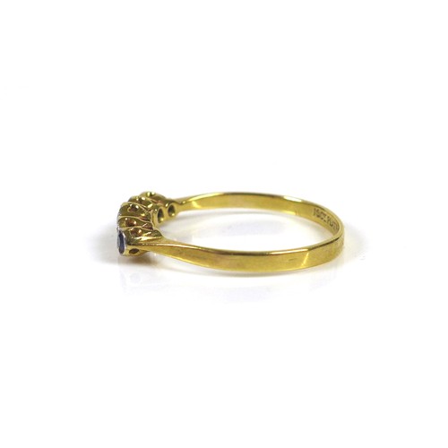 176 - Two 18ct gold dress rings, comprising a multi-stone diamond ring, with fourteen round cut stones of ... 