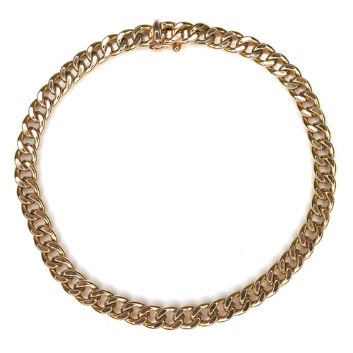 168 - A 9ct gold chain bracelet, 6.3g, 20cm long.