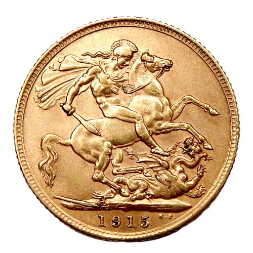 88 - A George V gold sovereign, 1915.