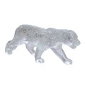 A Lalique crystal sculpture, modelled as 'Rajah Jaguar', in a defensive stance, signed to hind paw, ... 