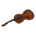 A 18th century or later violin, bearing faded label 'Antonius Stradivarius Cremonentis Faciebat Anno... 