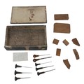 A cased set of etching tools purported to have been owned by Thomas Bewick (1753 - 1828), including ... 