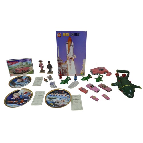 93A - Thunderbirds toys and collectables, including Dinky and Corgi Lady Penelope FAB 1 die-cast model car... 