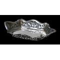 A George V silver hexagonal form bowl, with pierced decoration to its sides, Viner's Ltd (Emile Vine... 