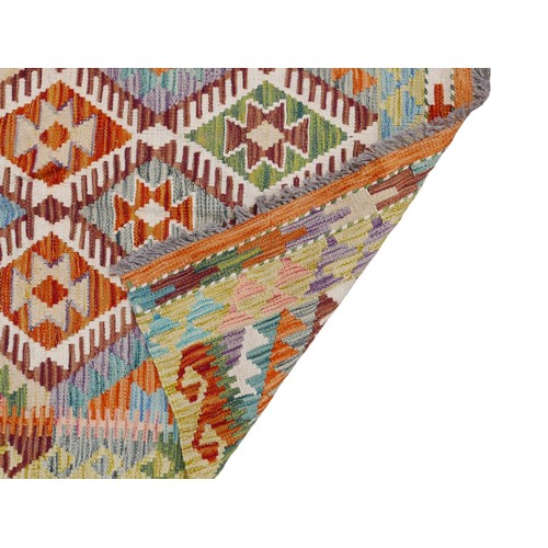 403 - A Chobi Kilim vegetable dye rug, 124 by 83cm.