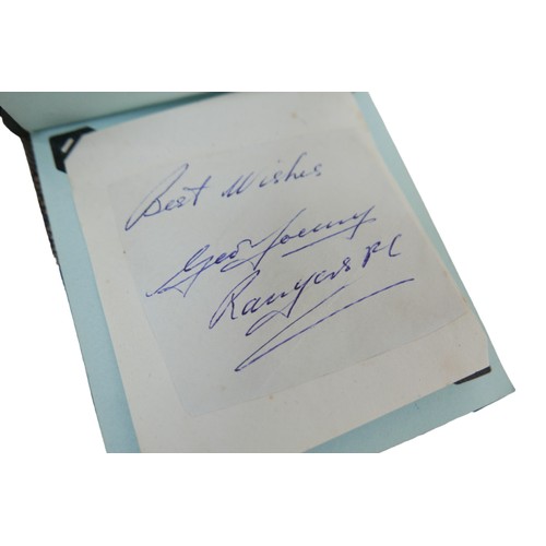 114 - A mid 20th century post war autograph book, containing signatures of sportsman including players fro... 