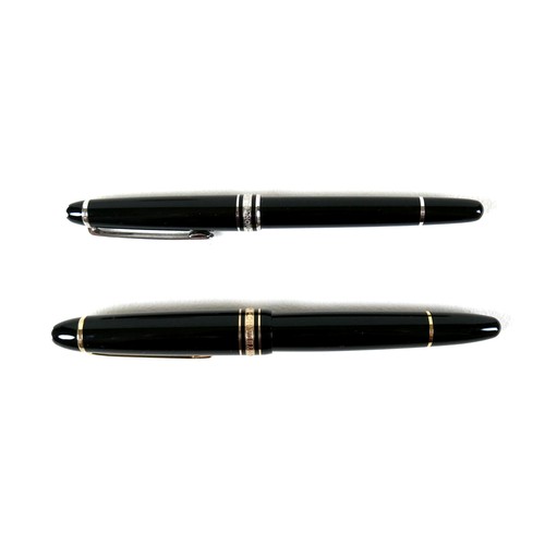 119 - A Montblanc Meisterstuck fountain pen, with 4810 nib, 14.5cm long, together with a Montblanc Meister... 