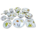 A collection of Royal Worcester dinner wares, decorated in the 'Evesham' pattern, including four lid... 