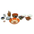A group of mixed pottery and china, including a Maling lustre glaze bowl, Shelley, Newhall, a small ... 