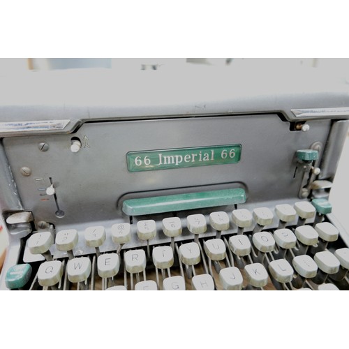 90 - A canteen of flatware, including Arthur Price and others, together with an Imperial 66 typewriter. (... 