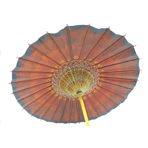 97 - A group of vintage umbrellas, including an early 20th century ladies umbrella with mother of pearl h... 