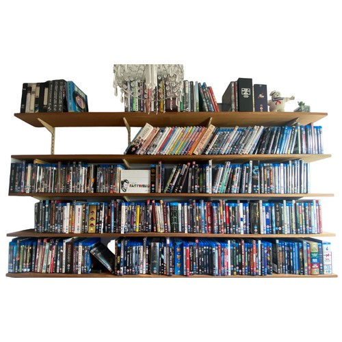 101 - A large collection of Blu-rays and DVDs, of feature films and TV series. (6 boxes)