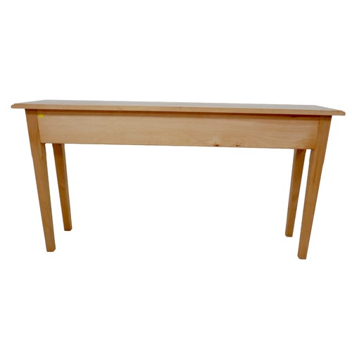 439 - A Country Craftsman (Lincolnshire) modern beech dining suite, handcrafted, comprising an oval dining... 