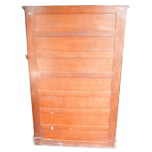 441 - An Edwardian mahogany dentist's cabinet, with an upper section of three glazed doors enclosing stora... 