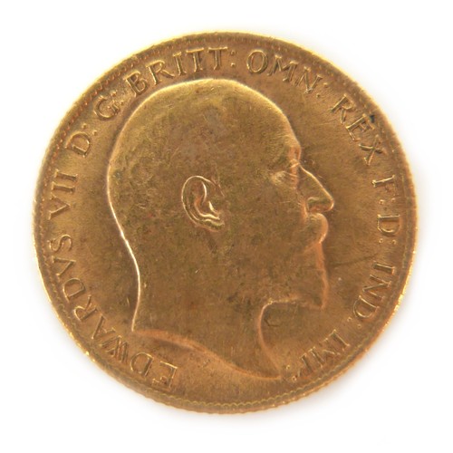 70 - An Edward VII gold half sovereign, 1906.