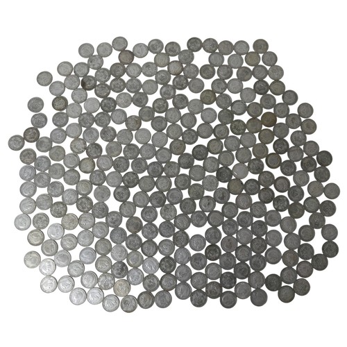 66 - A large collection of pre-1947 half silver shillings, total weight 50.07 ozt. (1 bag)