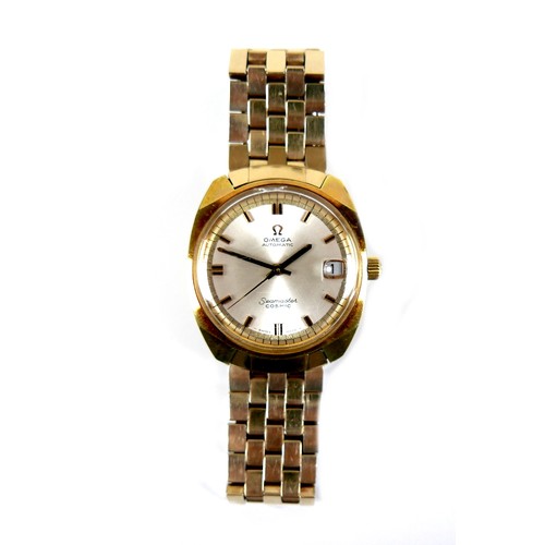 102 - An Omega Seamaster Cosmic Automatic gold plated gentleman's wristwatch, circa 1970s, ref. 166022-TOO... 