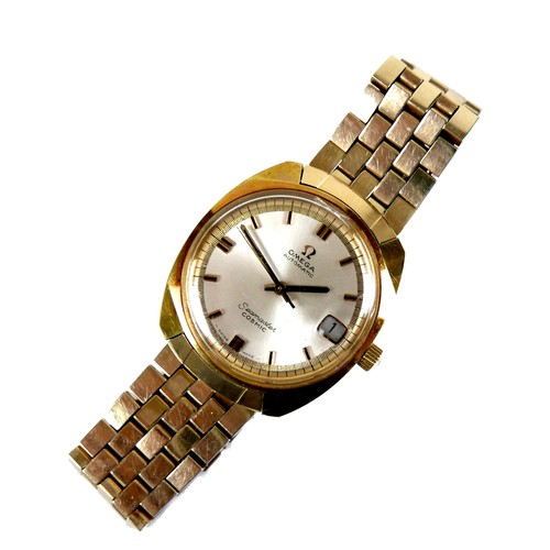 102 - An Omega Seamaster Cosmic Automatic gold plated gentleman's wristwatch, circa 1970s, ref. 166022-TOO... 