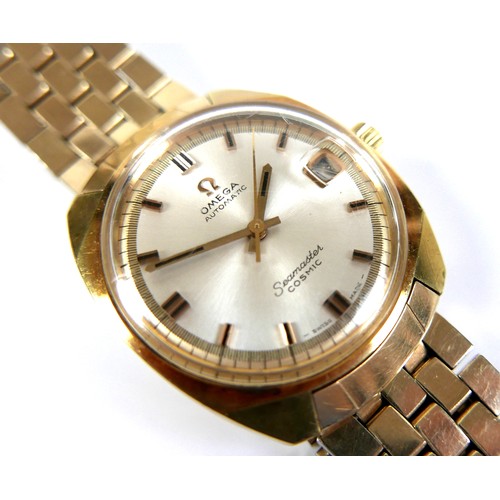 102 - An Omega Seamaster Cosmic Automatic gold plated gentleman's wristwatch, circa 1970s, ref. 166022-TOO... 