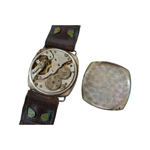 83 - A collection of wristwatches, including a 9ct. gold cased ladies watch with a circular dial, two sil... 